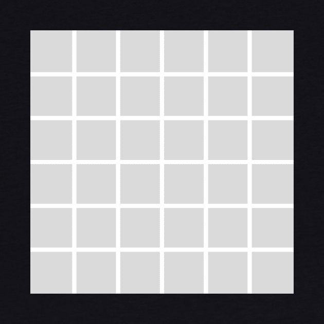 Grey with White Grid by fivemmPaper